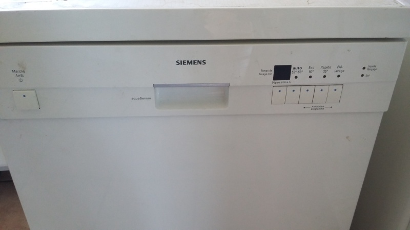 Lave vaisselle Siemens aquasensor SE24A231FF8 qui ne chauffe pas