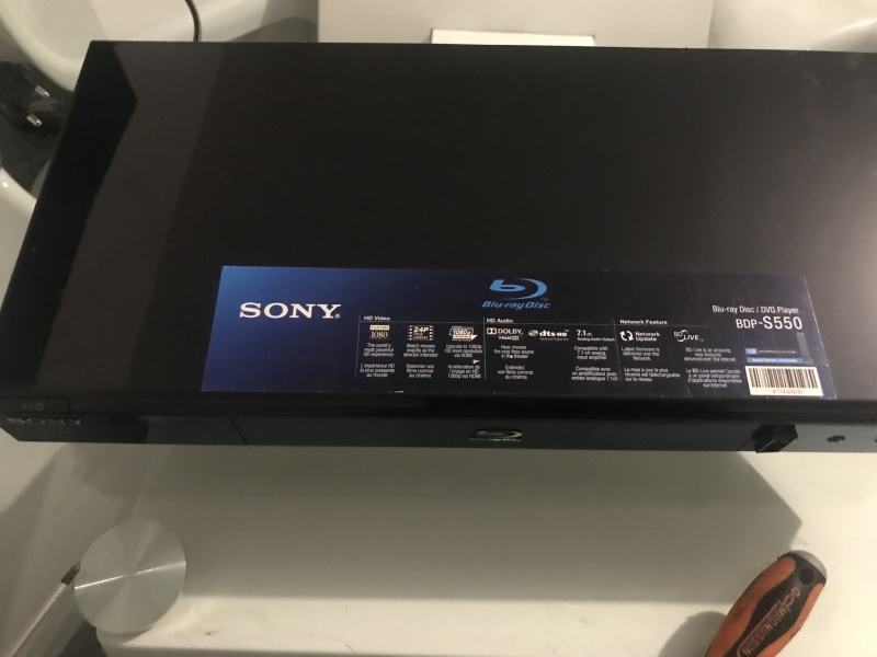Lecteur Blu-ray Sony BDP-S550 ne s'allume plus. - Lecteur DVD/CD