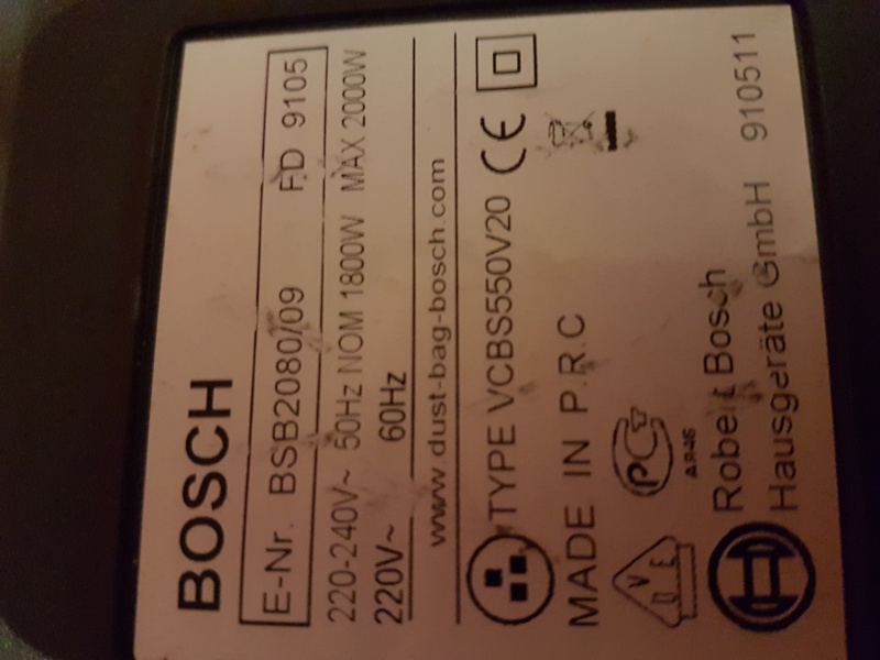 Filtro Motore Di Ricambio Per Aspirapolvere Bosch BSA3083/09 E Siemens – PakTrade