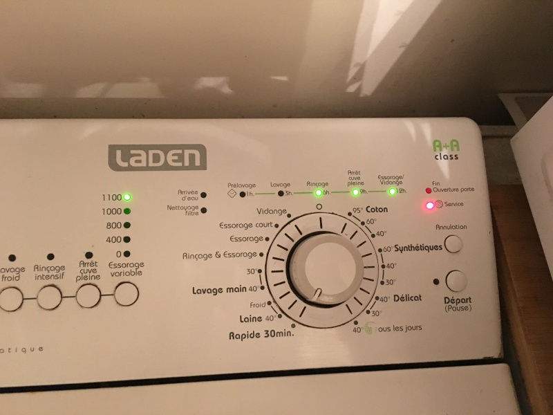 Machine à laver Laden - nettoyage filtre